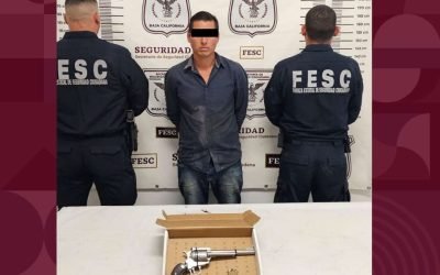 Capturan agentes de la Fuerza Estatal a sujeto armado en Ensenada