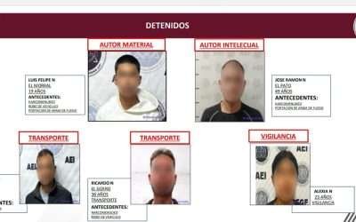 Capturan a 5 implicados en crimen de agente de la FESC