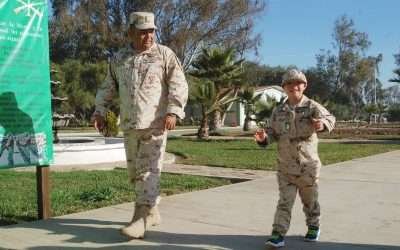 Es niño de San Quintín soldado por un día