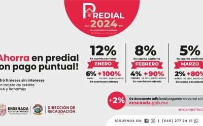 Hasta 14% de descuento en pago de predial en enero