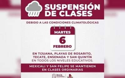 Anuncia Marina del Pilar suspensión de clases en Zona Costa