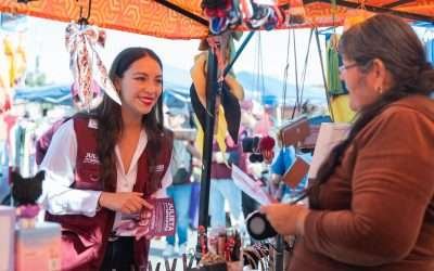 Recorre Julieta Ramírez la comunidad Ángeles de Puebla