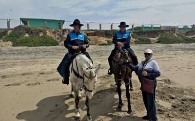 Implementan patrullaje a caballo en Playas de Ensenada