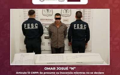 Capturó Fuerza Estatal a hombre armado en Valle de la Trinidad