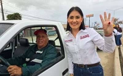 Arranca candidata Claudia Moreno, campaña en Maneadero