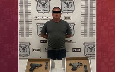 Captura FESC a extranjero armado en Ensenada