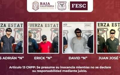 Capturan agentes del Escuadrón Violeta a 4 sujetos por ejercer violencia familiar