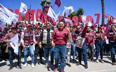 Reúne Armando Samaniego a centenas de militantes de Morena en macro jornada de promoción