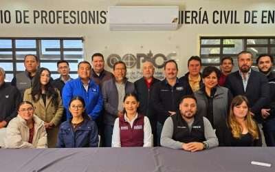 Acuerdan candidata Claudia Moreno y COPICE trabajar en conjunto en soluciones para movilidad y calidad de vialidades