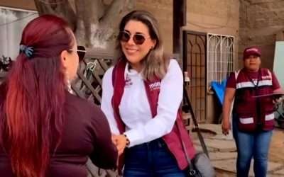 Continúan Diego Arregui y Jandy Camacho recorrido por colonias del Distrito XVI