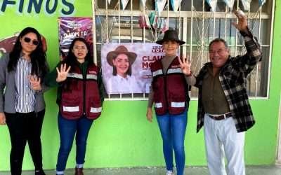 Recorre Claudia Moreno delegaciones de San Quintín