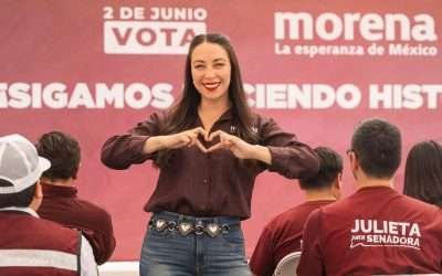 Ganaremos el debate y el 02 de junio arrasaremos en las urnas: Julieta Ramírez