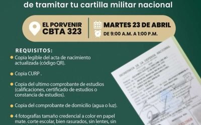 Invita Gobierno de Ensenada a jóvenes a tramitar su cartilla militar