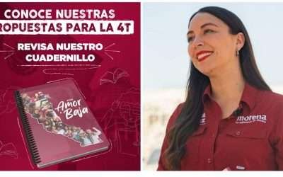 Presentó Julieta Ramírez cuadernillo ¨Por Amor a Baja¨, propuestas para el bienestar de BC
