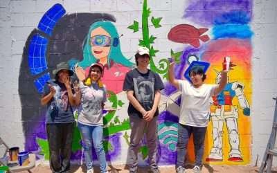 Llenan de color el 3er Concurso Estatal Muralince de CECyTE BC