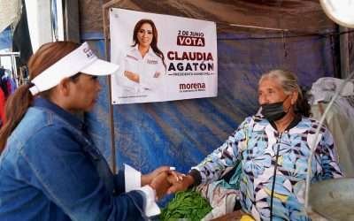 Habrá apoyo para el comercio local: Claudia Agatón