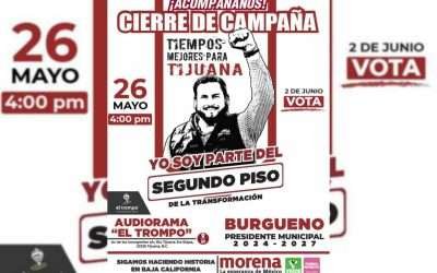 Prepara Ismael Burgueño masivo cierre de campaña