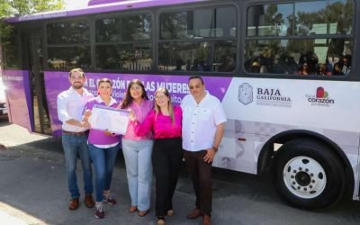 Refuerza Marina del Pilar transporte seguro y digno para mujeres de BC