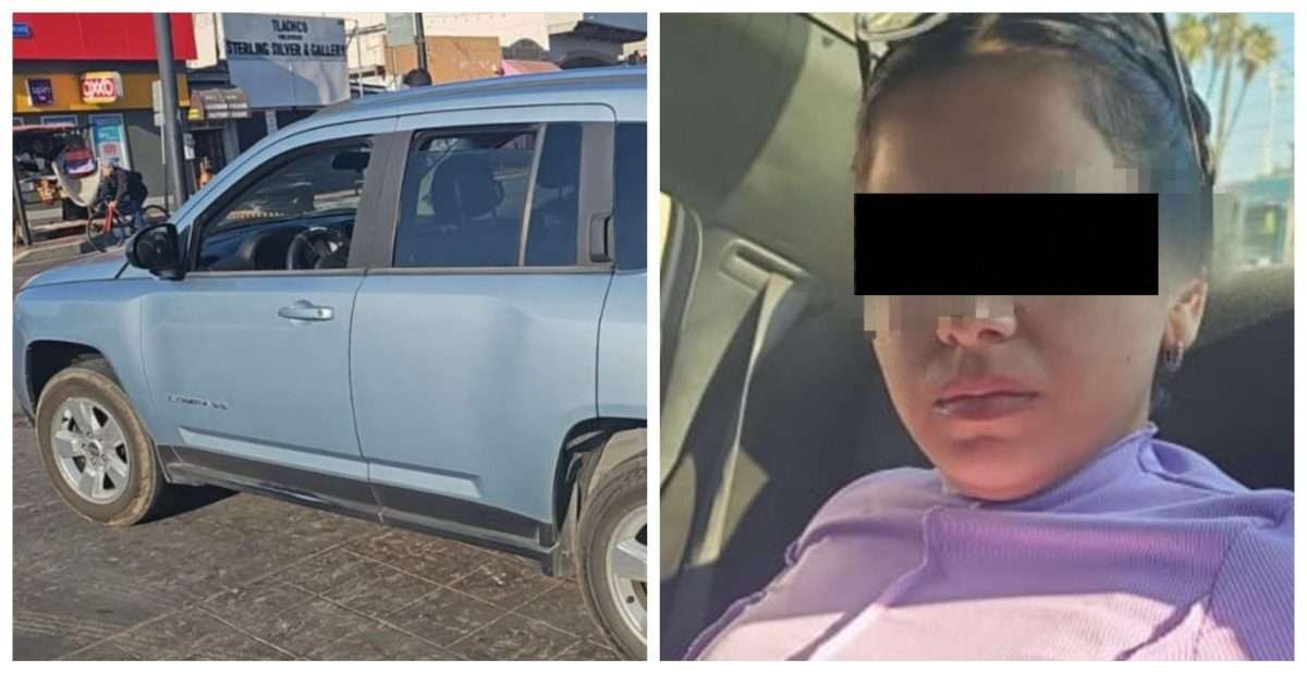 Detenida auto robado 