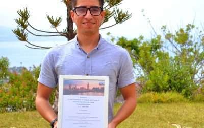 Destaca estudiante del CICESE como ¨Jóven autor¨ en Congreso Internacional