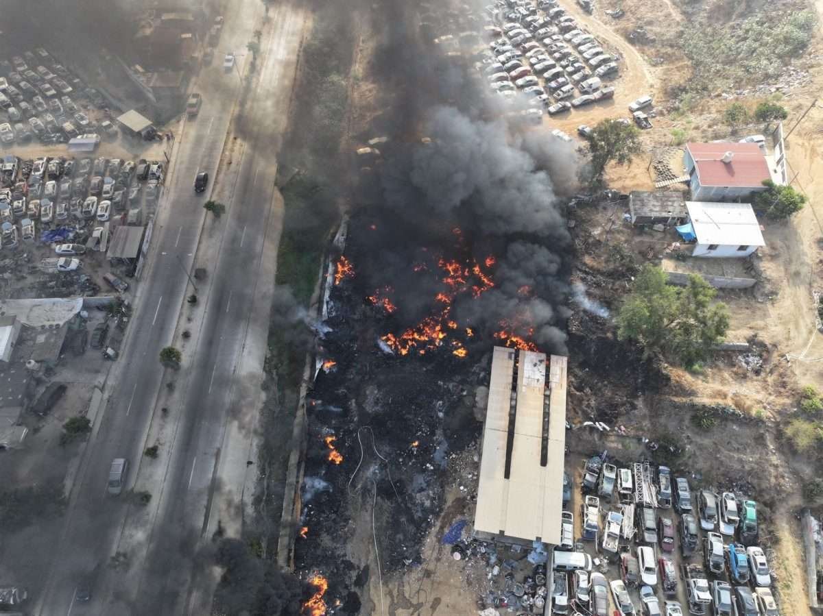 Incendio recicladora 