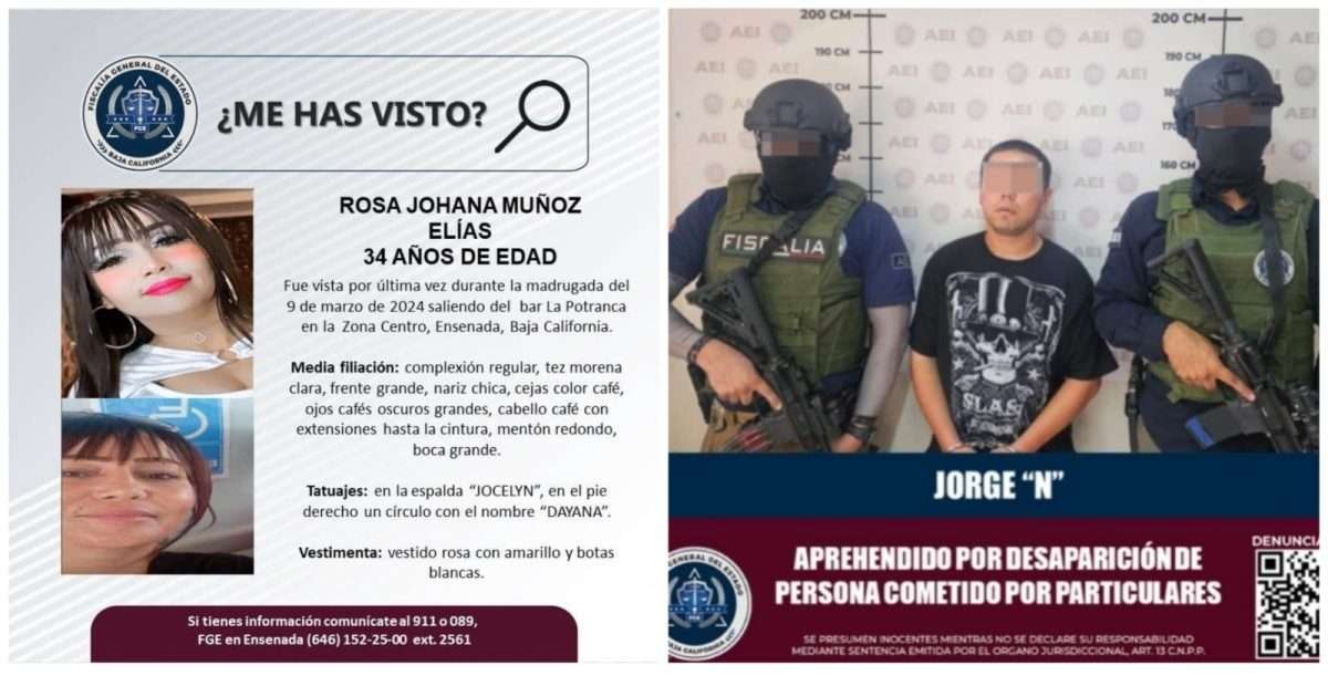 implicado desaparición de mujer