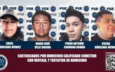 Logra FGE sentencia de 58 años para miembros de grupo delictivo ¨Los Oaxacos¨