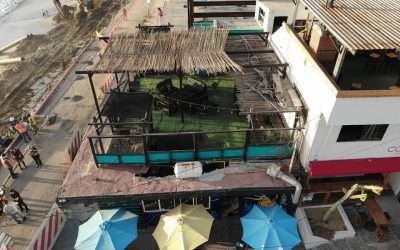 Colapsó café en malecón de Playas de Tijuana; Hubo lesionados sin gravedad