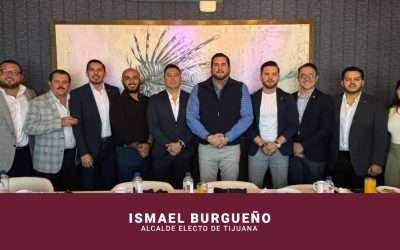 Se reúne Ismael Burgueño con representantes juveniles de cámaras empresariales
