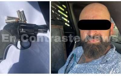 Capturan agentes municipales a sujeto armado en saldos de Valle Verde