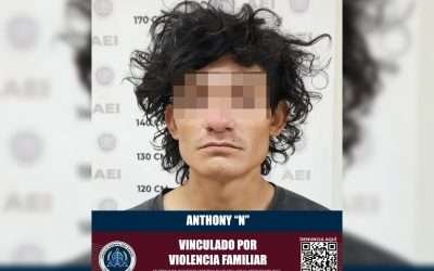 Obtiene FGE prisión preventiva para detenido por violencia familiar en San Quintín