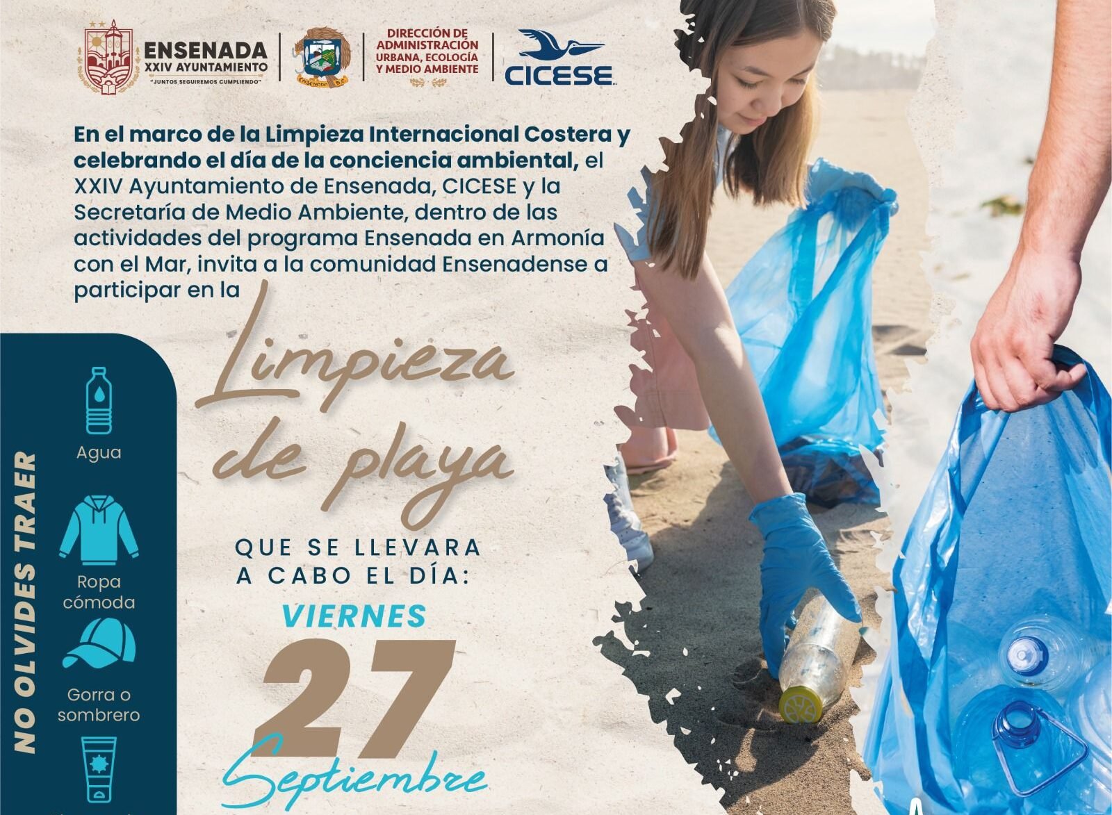 Limpieza playa stacks