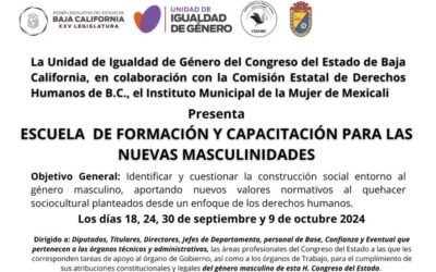 Capacitarán a personal del Congreso de BC en ¨Identificación y Prevención de Violencia hacia Mujeres¨