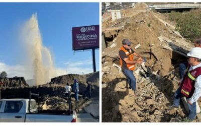 Atiende SEPROA desabasto de agua en Ensenada, tras fuga del fin de semana