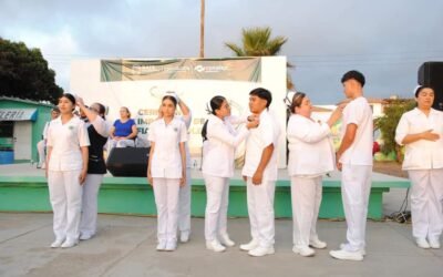 Se integran al sector salud estudiantes de enfermería del CONALEP