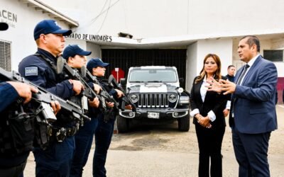 Dotará Claudia Agatón a la Policía Municipal con nuevas patrullas, uniformes y armamento moderno