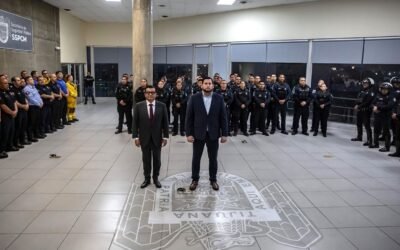 Realizó Ismael Burgueño el primer pase de revista a la Policía Municipal de Tijuana