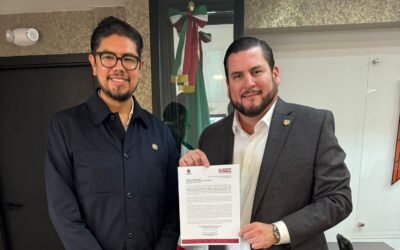 Recibió alcalde Ismael Burgueño a Diputado Gilberto Herrera