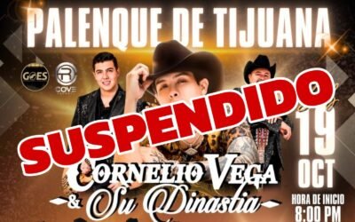 Por falta de permisos, suspende Gobierno de Tijuana concierto de Cornelio Vega