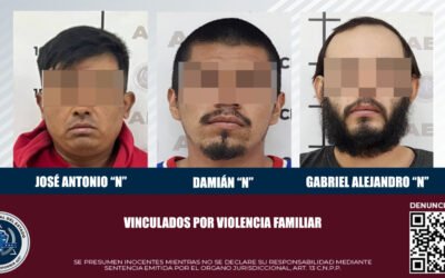 Vincula FGE a tres sujetos por violencia familiar en San Quintín