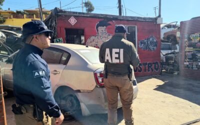 Ejecuta FGE cateos en yonkes de Ensenada; Parte de la estrategia de combate al robo de autos