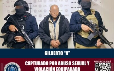 Tras cateo, capturan agentes de la FGE a presunto agresor sexual