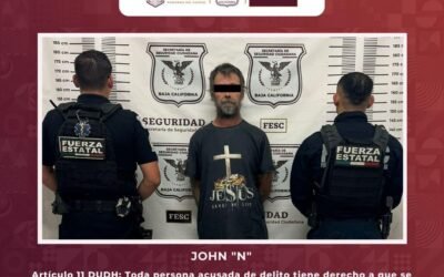 Capturó FESC en Ensenada a prófugo de EU por secuestro y abuso a menores