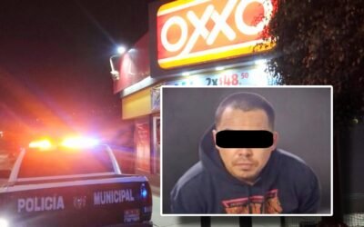 Capturaron municipales a sujeto armado en Oxxo