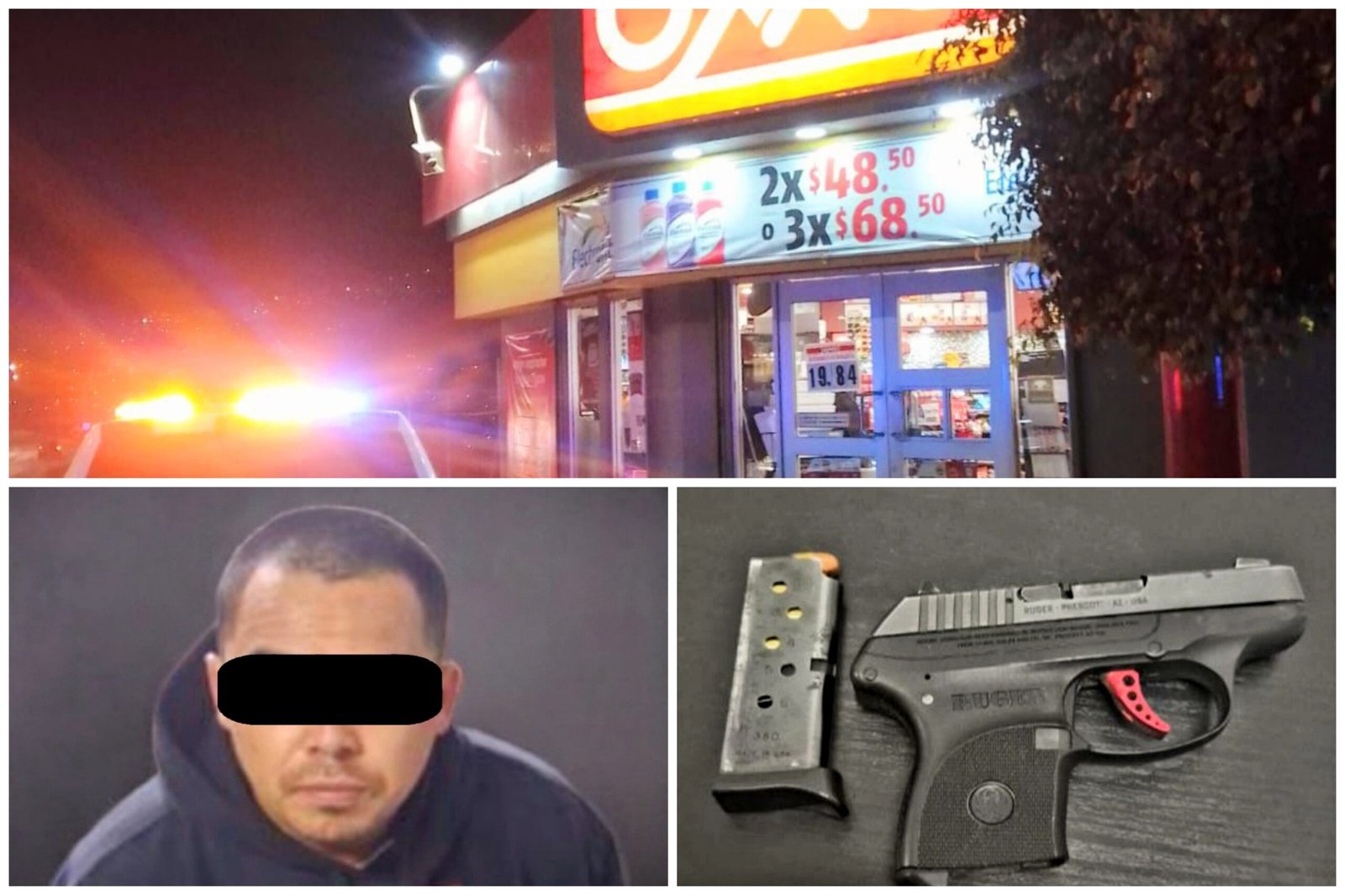 Detenido sujeto armado