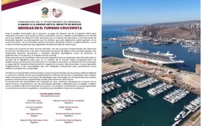 Ayuntamiento de Ensenada en unidad contra el cobro a cruceros
