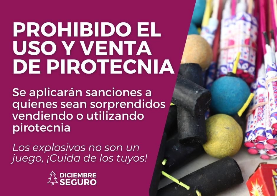 prohibida pirotecnia Tecate