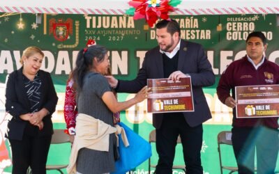 Celebró alcalde Ismael Burgueño posada navideña en delegación Cerro Colorado
