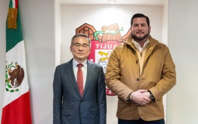 Recibe alcalde Ismael Burgueño a Embajador de Corea en México