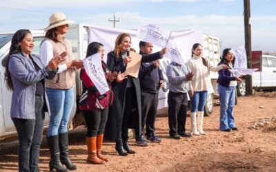 Arrancó alcaldesa Miriam Cano obras para dotar de agua a Lomas de Los Ángeles